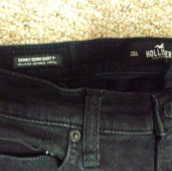 Hollister Men Jean Shorts (Black) Size 29 - Picture 2 of 3